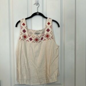 Madewell Embroidered Island Tank Top